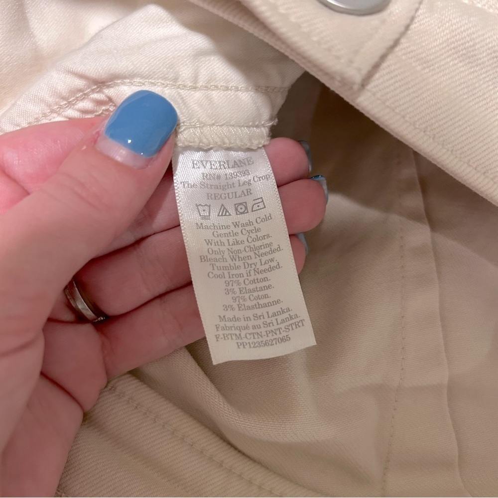 Everlane The Straight Leg Crop Regular Khaki Pants - Picture 6 of 7